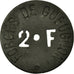 Coin, France, Forges de Gueugnon, Gueugnon, 2 Francs, AU(50-53), Zinc