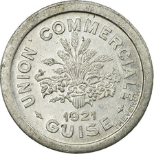 Coin, France, Union Commerciale, Guise, 5 Centimes, 1921, MS(60-62), Aluminium