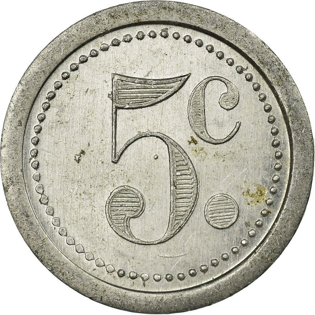Coin, France, Union Commerciale, Guise, 5 Centimes, 1921, MS(60-62), Aluminium