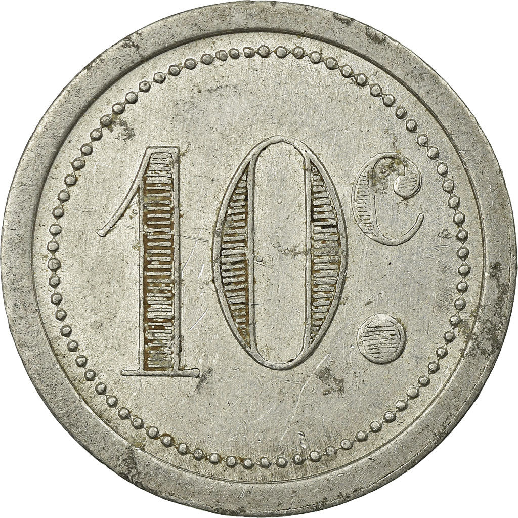 Coin, France, Union Commerciale, Guise, 10 Centimes, 1921, AU(50-53), Aluminium
