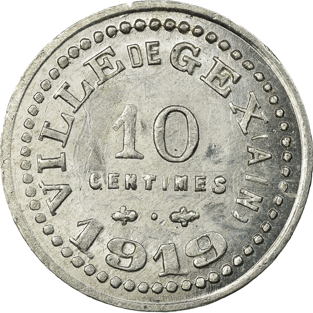 Monnaie, France, Ville de Gex, Gex, 10 Centimes, 1919, SUP, Aluminium, Elie:10.2