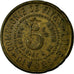 Monnaie, France, Compagnie de Fives-Lille, Givors, 5 Centimes, SUP, Laiton