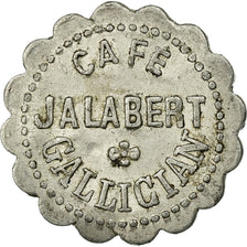 Monnaie, France, Café JALABERT, Gallician, Vauvert, 25 Centimes, TTB