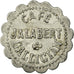Monnaie, France, Café JALABERT, Gallician, Vauvert, 25 Centimes, TTB