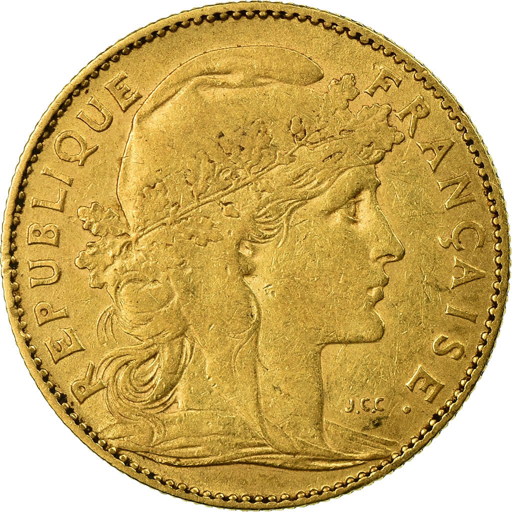 Coin, France, Marianne, 10 Francs, 1900, Paris, VF(30-35), Gold, KM:846