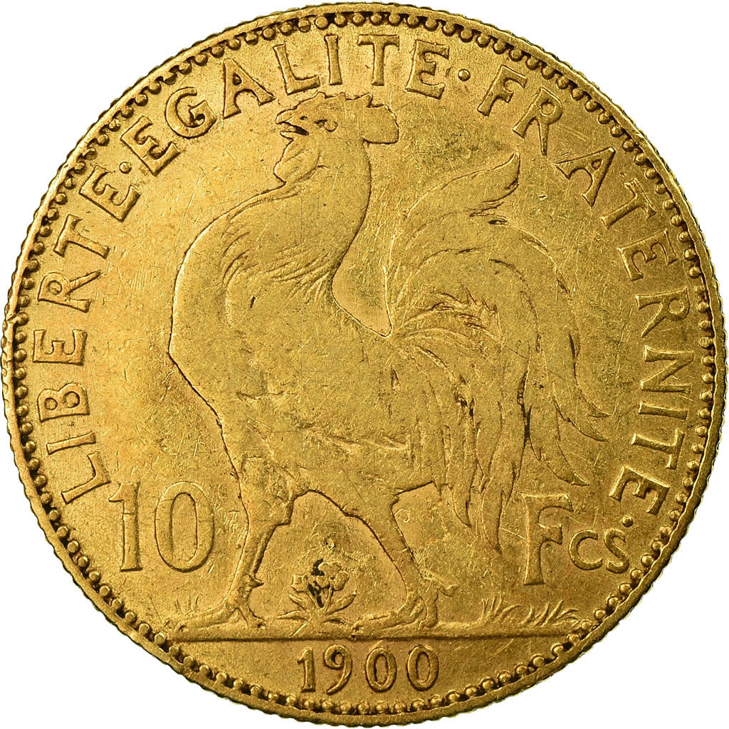 Coin, France, Marianne, 10 Francs, 1900, Paris, VF(30-35), Gold, KM:846