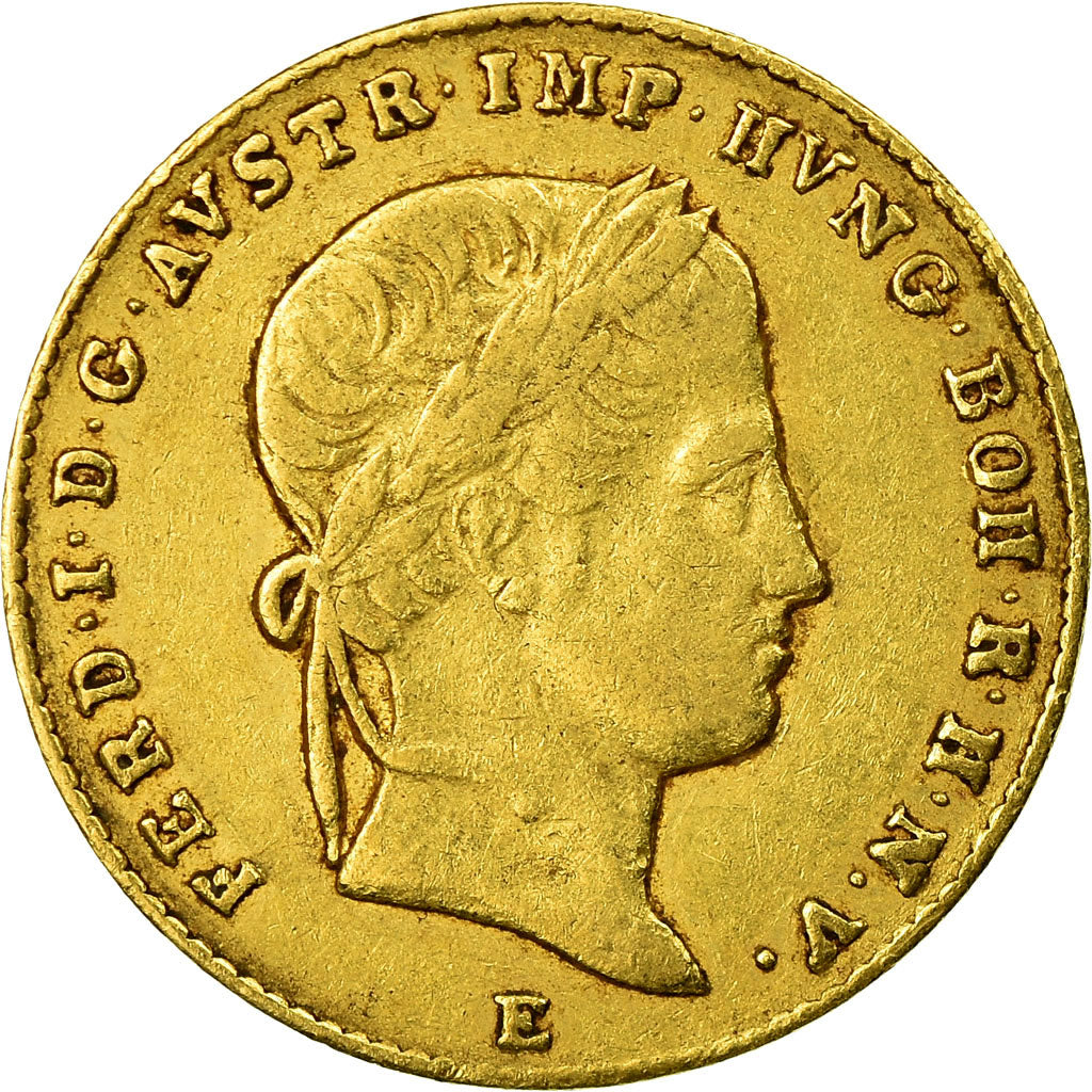 Coin, Austria, Ferdinand I, Ducat, 1848, Karlsburg, VF(30-35), Gold, KM:2262