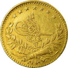 Coin, Turkey, Abdul Aziz, 25 Kurush, 1871/AH1277, Qustantiniyah, EF(40-45)