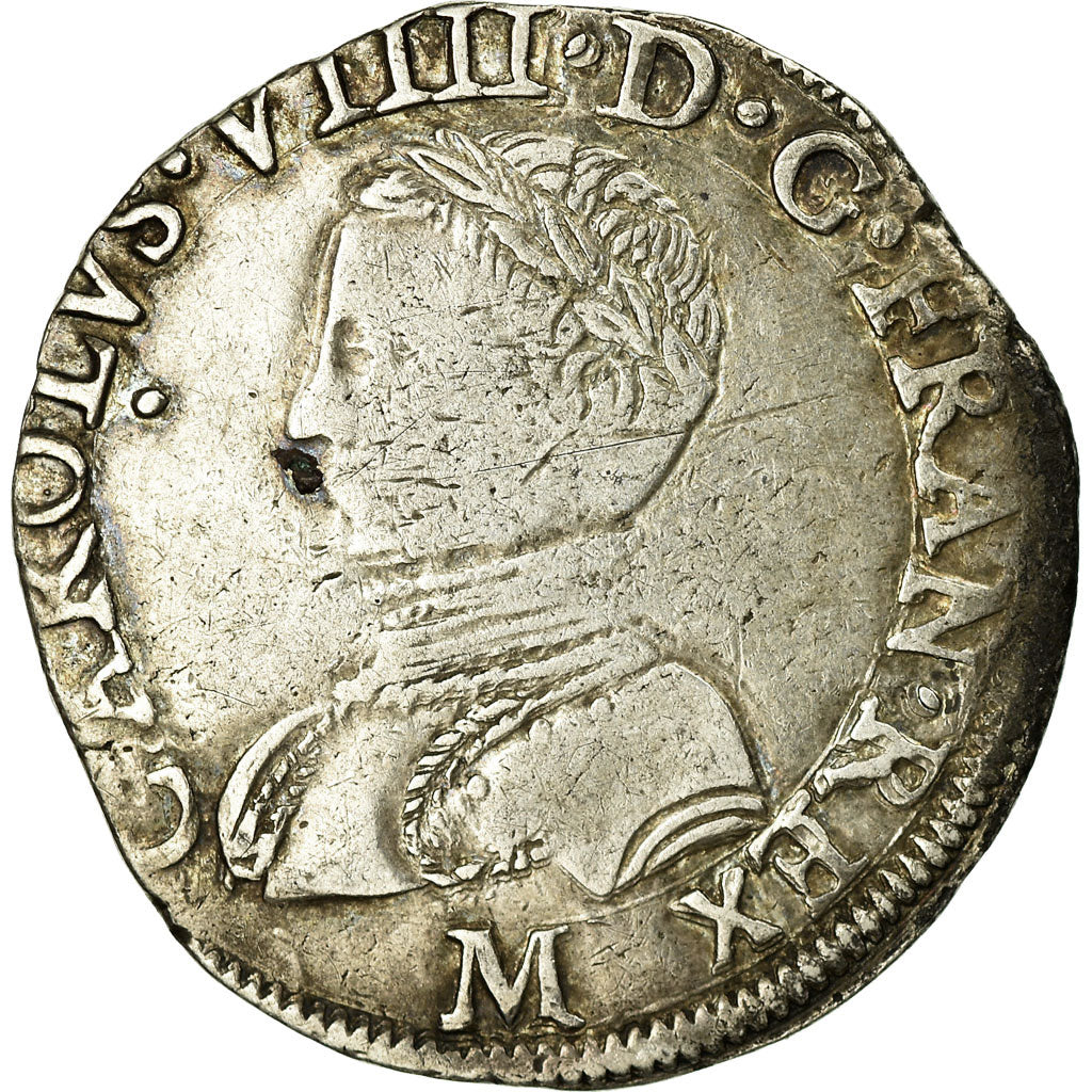 Monnaie, France, Charles IX, Teston, 1563, Toulouse, TB+, Argent, Sombart:4602