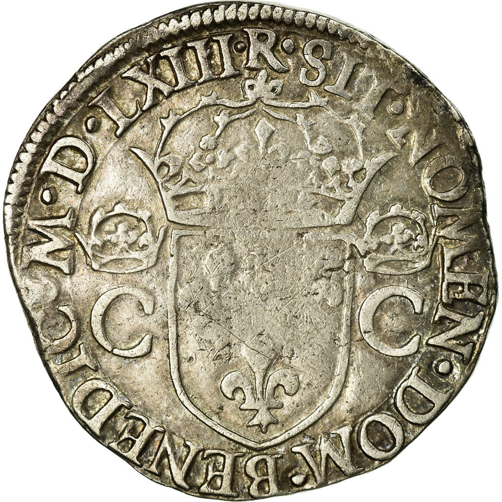 Monnaie, France, Charles IX, Teston, 1563, Toulouse, TB+, Argent, Sombart:4602