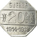 Coin, France, Café Terminus, A. PARRAIN, Issoire, 20 Centimes, 1914-1918