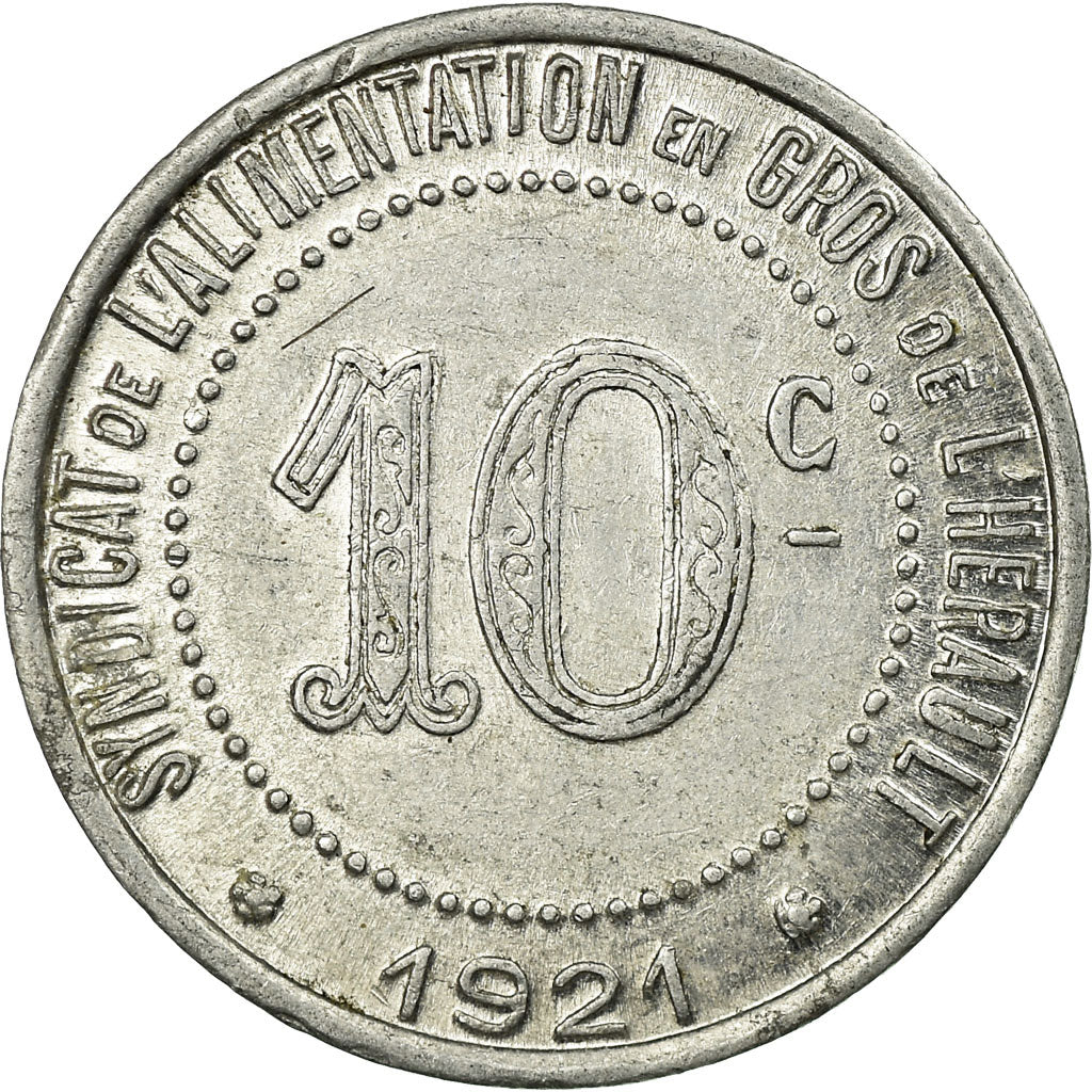 Münze, Frankreich, Syndicat de l'Alimentation en gros de l'Hérault, 10