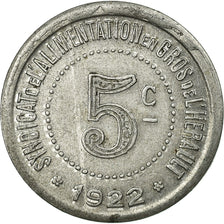 Coin, France, Syndicat de l'Alimentation en gros de l'Hérault, 5 Centimes