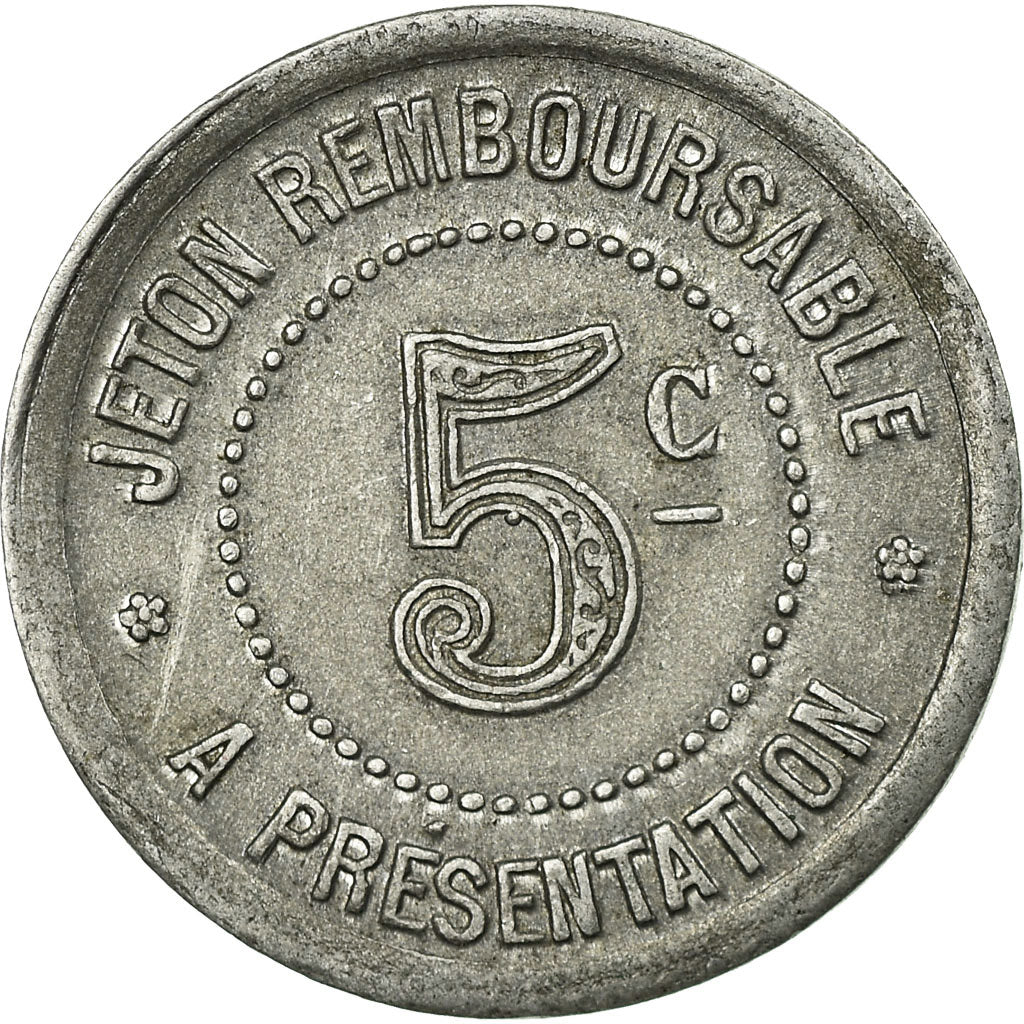 Coin, France, Syndicat de l'Alimentation en gros de l'Hérault, 5 Centimes