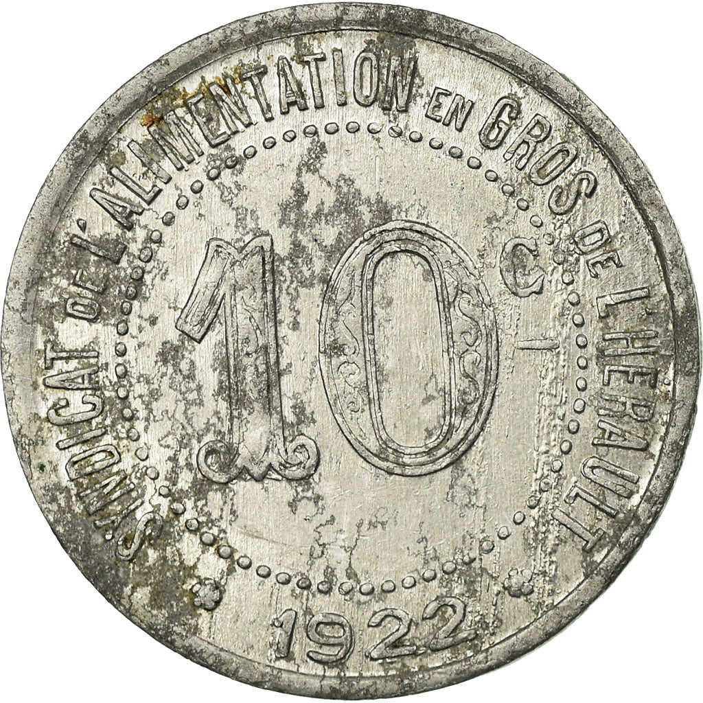 Coin, France, Syndicat de l'Alimentation en gros de l'Hérault, 10 Centimes