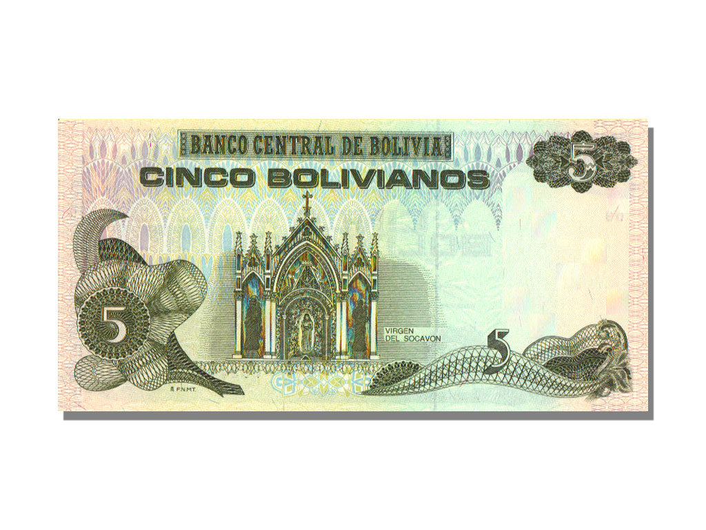 Bolivia, 5 Bolivianos, 1986, 1986-11-28, UNC(65-70)