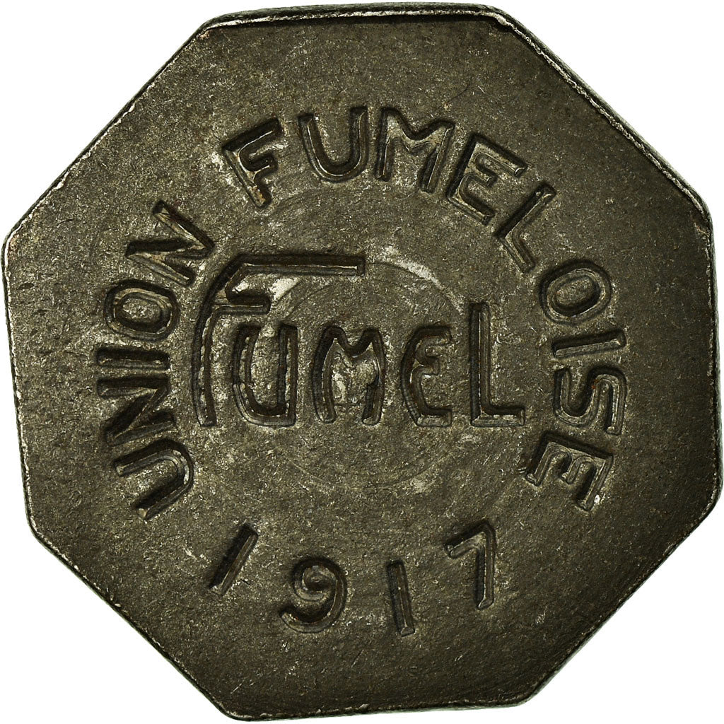 Moneta, Francia, Union Fuméloise, Fumel, 25 Centimes, 1917, BB+, Ferro
