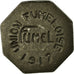 Moneta, Francia, Union Fuméloise, Fumel, 25 Centimes, 1917, BB+, Ferro