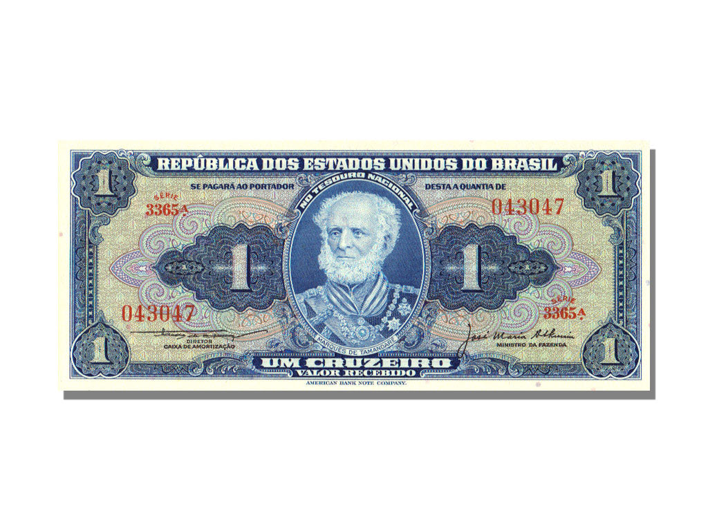 Brazil, 1 Cruzeiro, UNC(65-70)