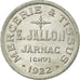 Moneda, Francia, Mercerie et Tissus, E. JALLON, Jarnac, 25 Centimes, 1922, EBC+