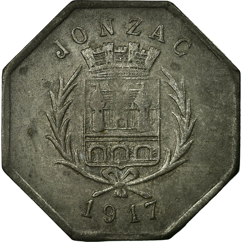 Coin, France, Union des Commerçants, Jonzac, 10 Centimes, 1917, EF(40-45)