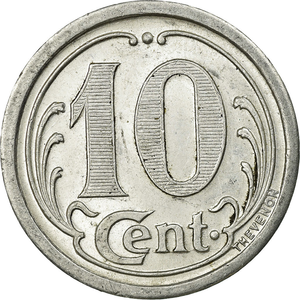 Monnaie, France, Chambre de Commerce, Landes, 10 Centimes, 1921, SUP, Aluminium