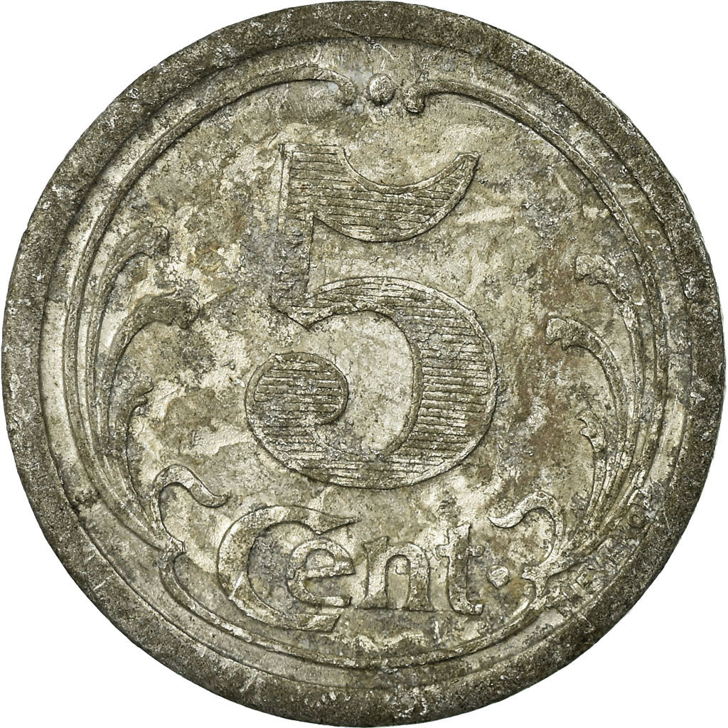 Moneta, Francia, Chambre de Commerce, Landes, 5 Centimes, 1922, BB, Alluminio