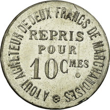 Munten, Frankrijk, Au Gagne Petit, Rue Joinville, 63, Laval, 10 Centimes, PR+