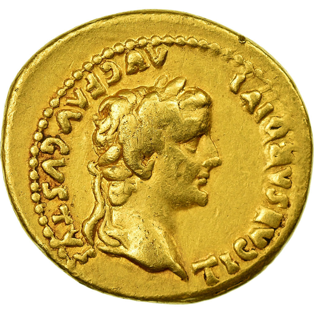 Coin, Tiberius, Aureus, AD 15-18, Lyon - Lugdunum, EF(40-45), Gold, RIC:25