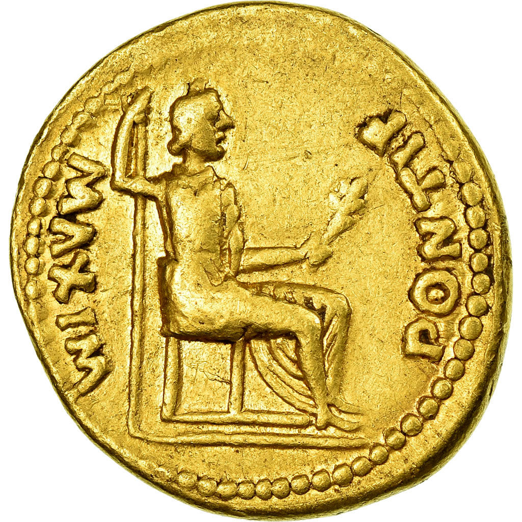Coin, Tiberius, Aureus, AD 15-18, Lyon - Lugdunum, EF(40-45), Gold, RIC:25