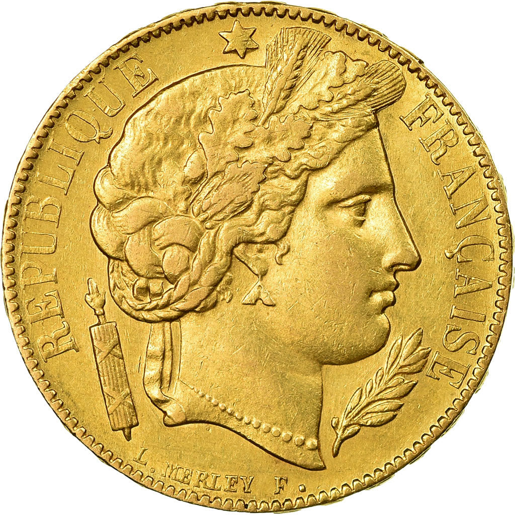 Munten, Frankrijk, Cérès, 20 Francs, 1851, Paris, ZF+, Goud, KM:762