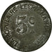 Moneta, Francia, La Populaire, Lespignan, 5 Centimes, BB+, Zinco, Elie:15.1