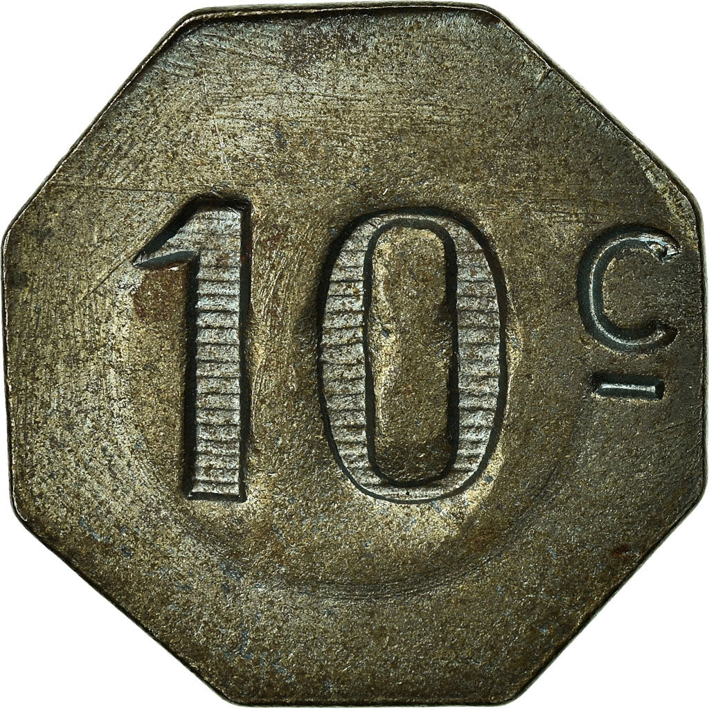 Münze, Frankreich, Société Coopérative Militaire, Bordeaux, 10 Centimes, VZ