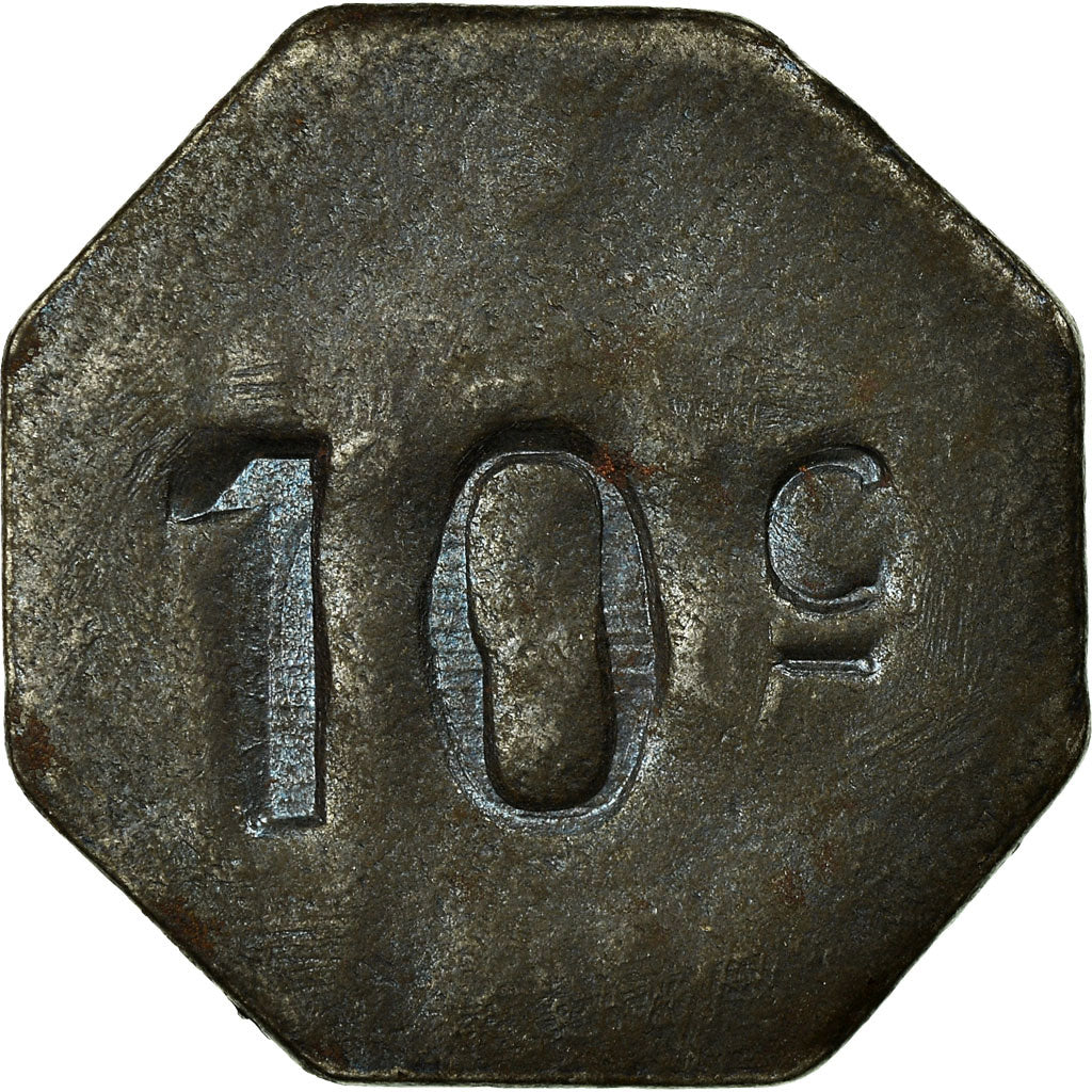 Coin, France, Société Coopérative Militaire, Bordeaux, 10 Centimes