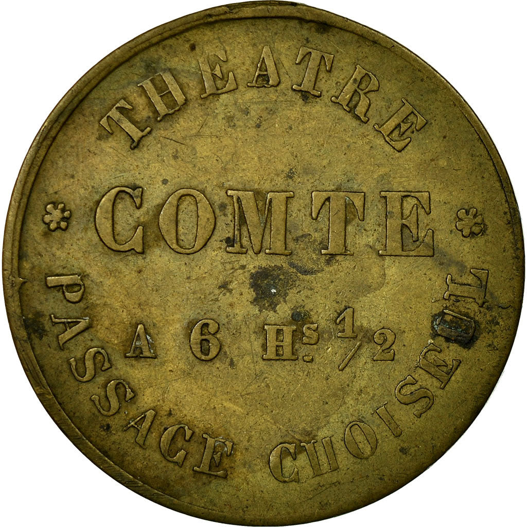 Coin, France, Théâtre Comte, Passage Choiseul, Paris, 1/2 Place, EF(40-45)