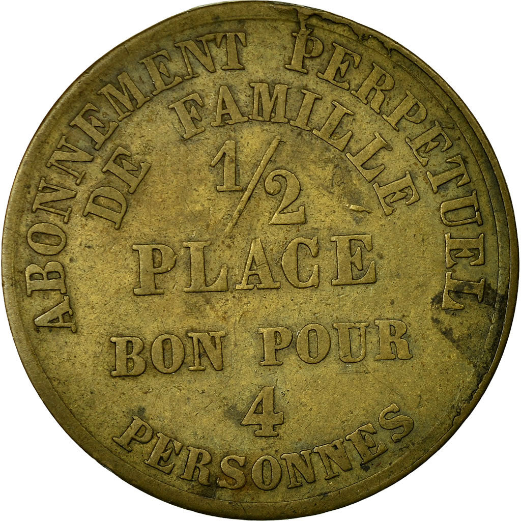 Coin, France, Théâtre Comte, Passage Choiseul, Paris, 1/2 Place, EF(40-45)
