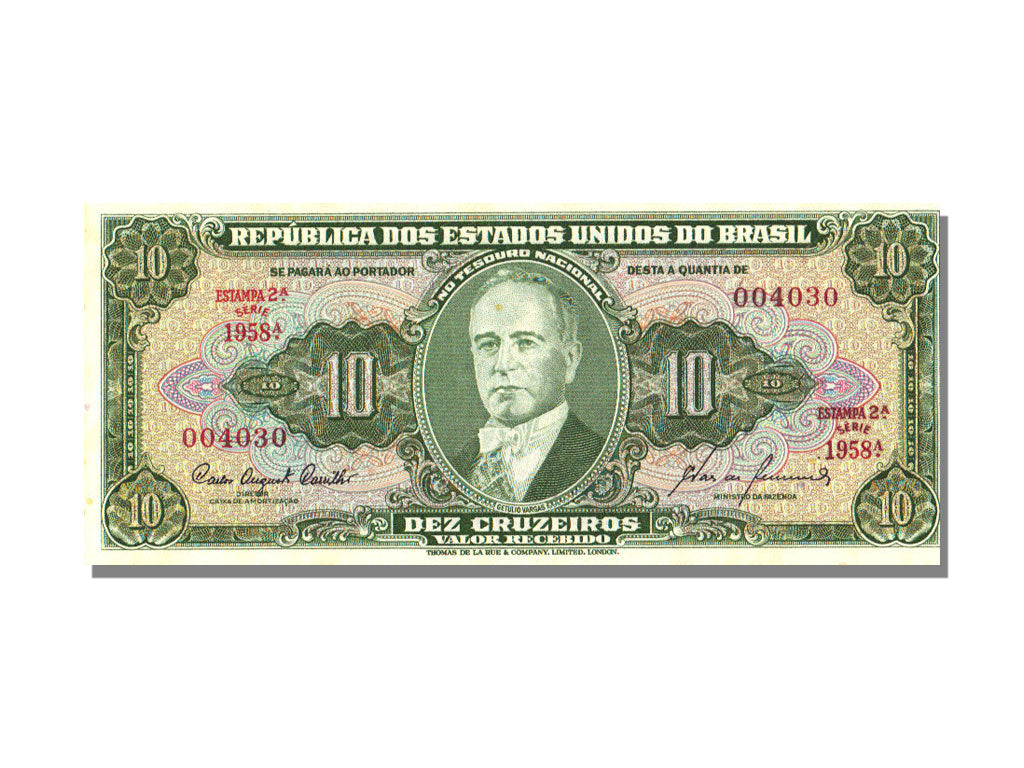 Brazil, 10 Cruzeiros, UNC(65-70)