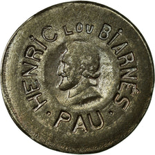Moneta, Francia, Henric lou Biarnes, Pau, 10 Centimes, BB+, Ferro, Elie:10.2