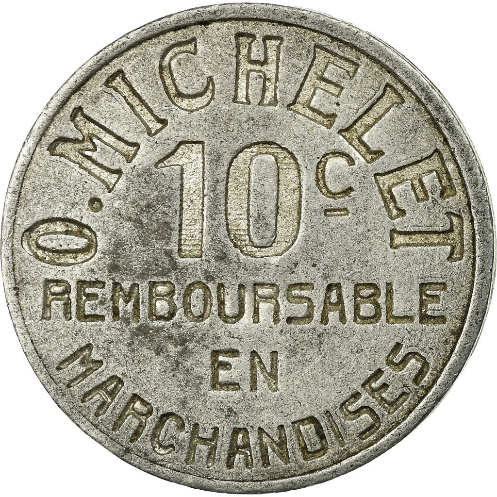 Münze, Frankreich, MICHELET O., Pau, 10 Centimes, SS, Aluminium, Elie:50.2