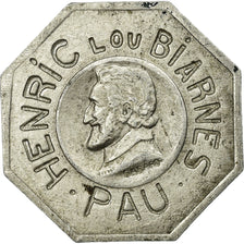 Moneta, Francja, MICHELET O., Pau, 25 Centimes, AU(55-58), Aluminium, Elie:50.3