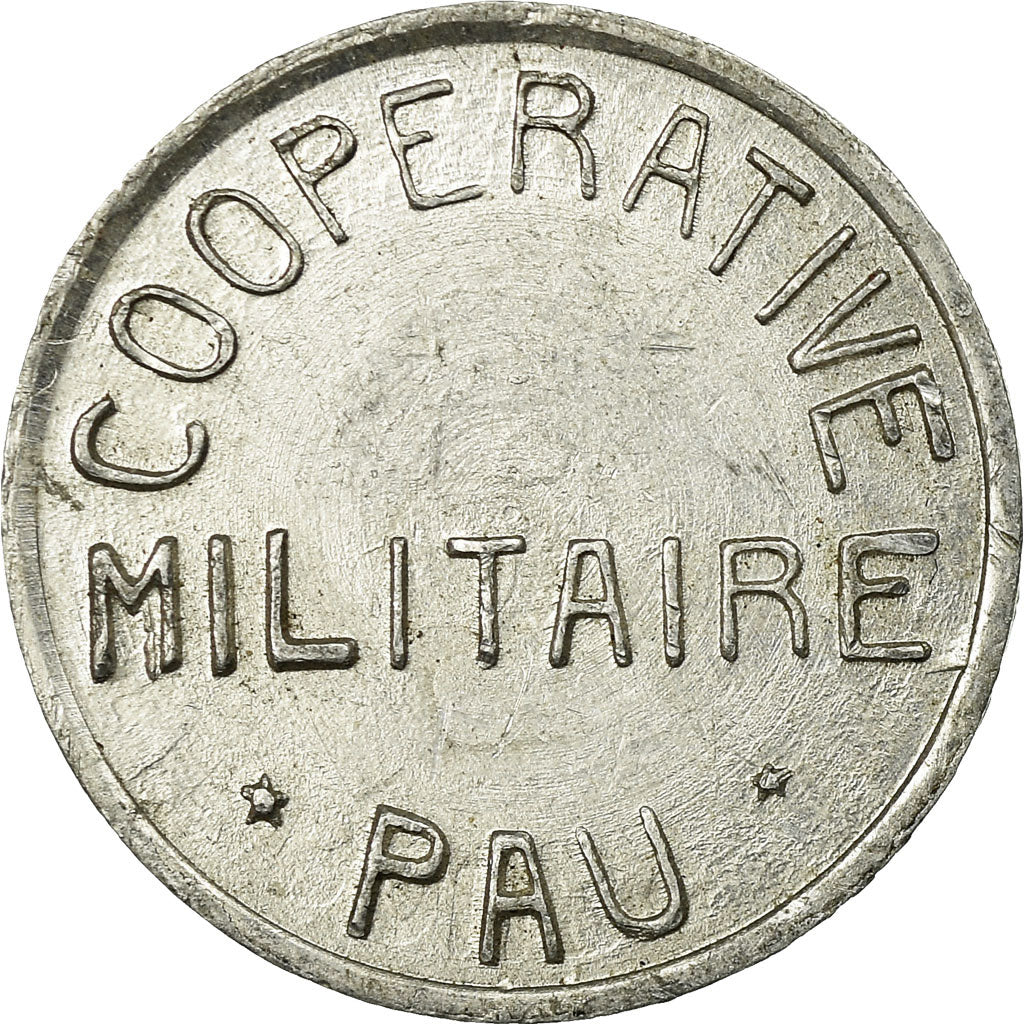 Moneta, Francja, Coopérative Militaire, Pau, 5 Centimes, Undated, AU(50-53)