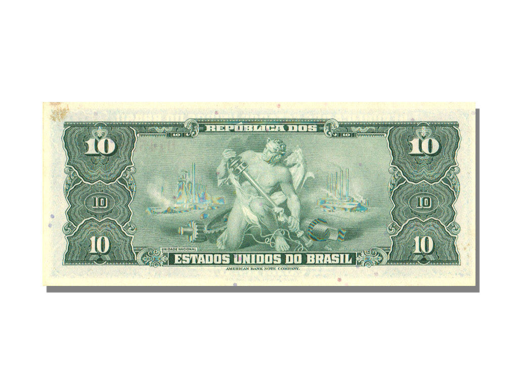 Banknote, Brazil, 10 Cruzeiros, UNC(65-70)