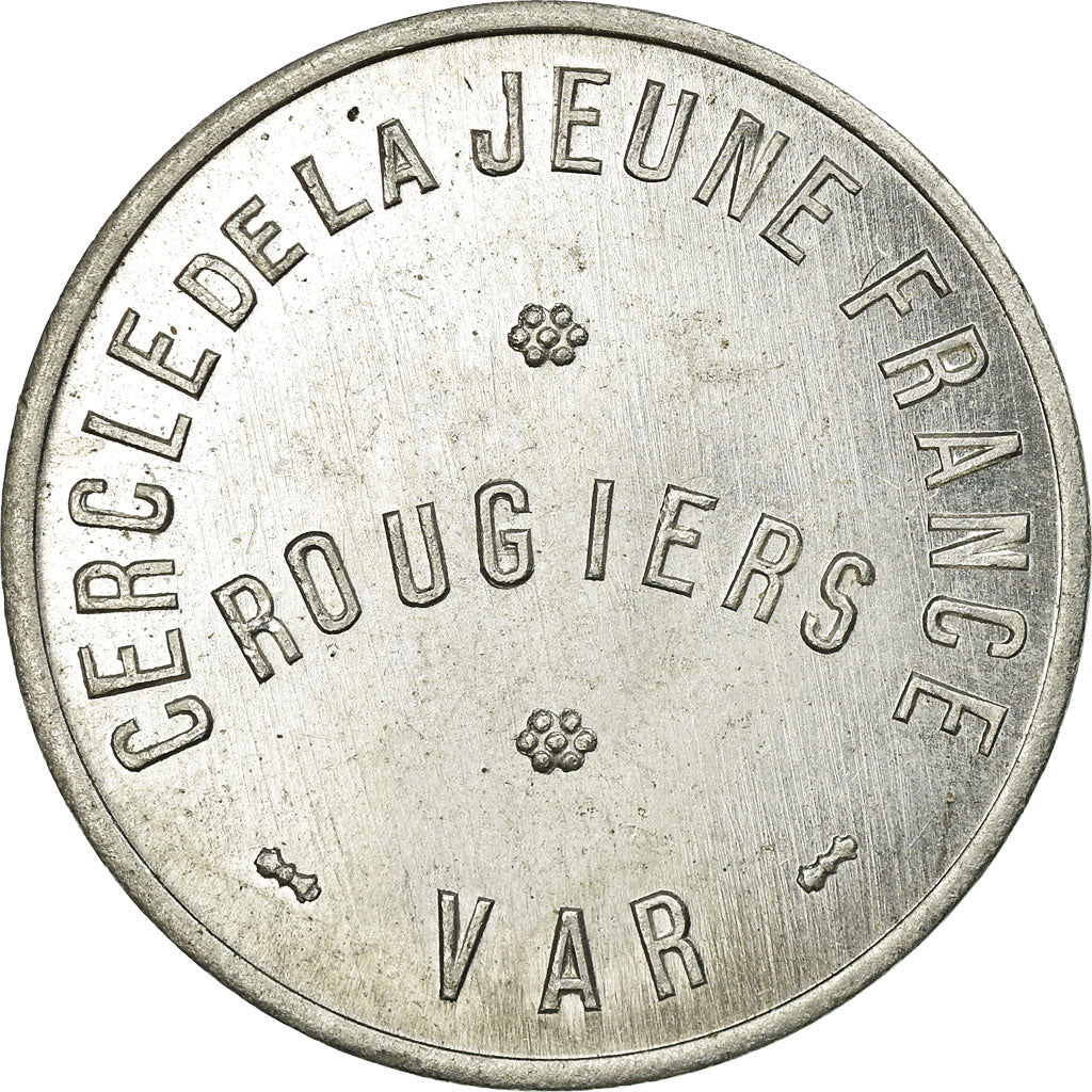 Moeda, França, Cercle de la Jeune France, Rougiers, 0.10 Franc, AU(55-58)