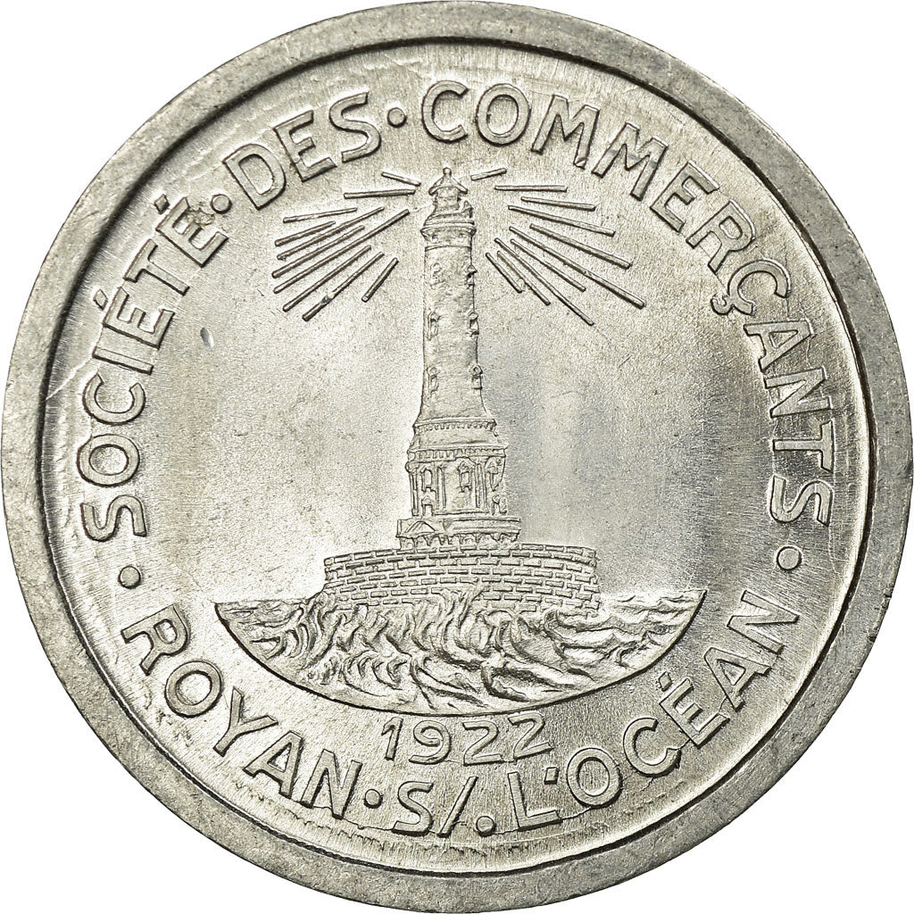 Coin, France, Société des Commerçants, Royan, 10 Centimes, 1922, MS(64)
