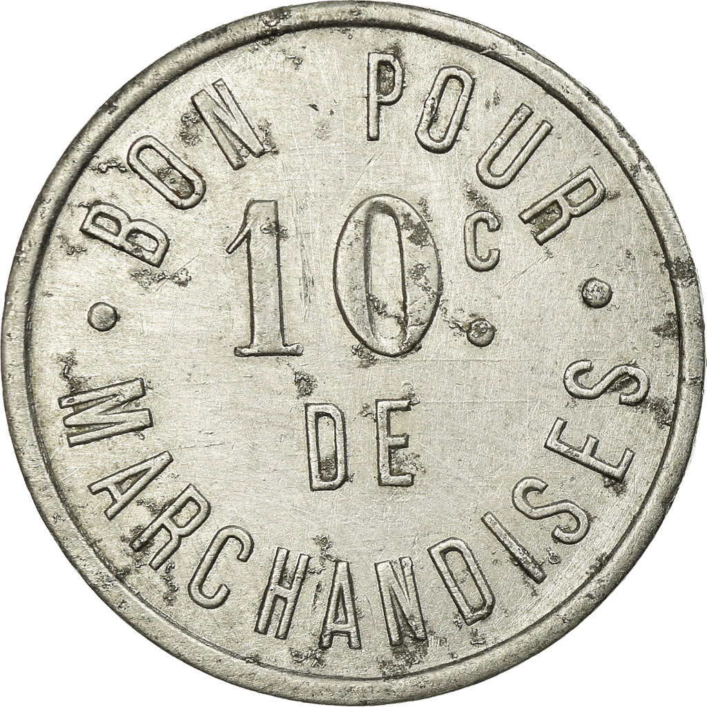 Moneta, Francia, Epicerie BAGOUET, Lainages, Mercerie, Ruffec, 10 Centimes