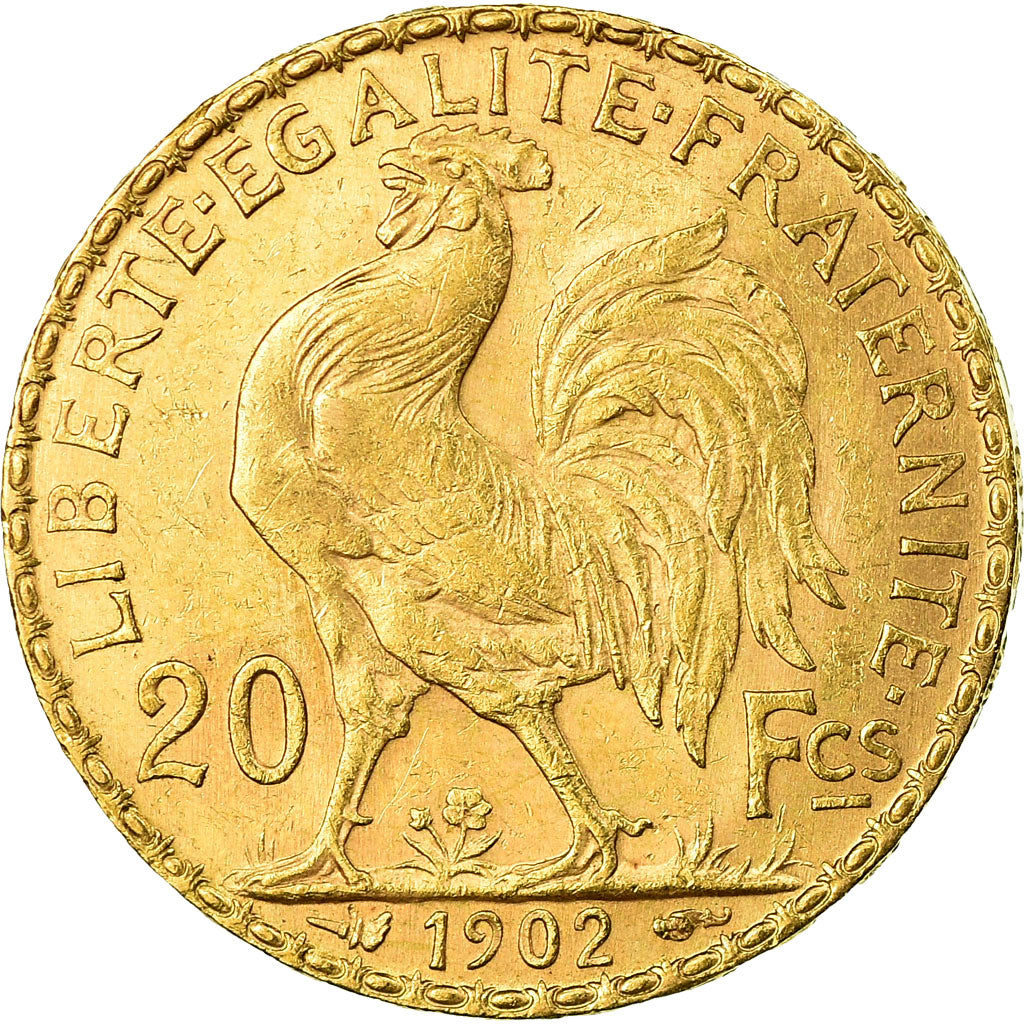 Münze, Frankreich, Marianne, 20 Francs, 1902, SS+, Gold, KM:847, Gadoury:1064