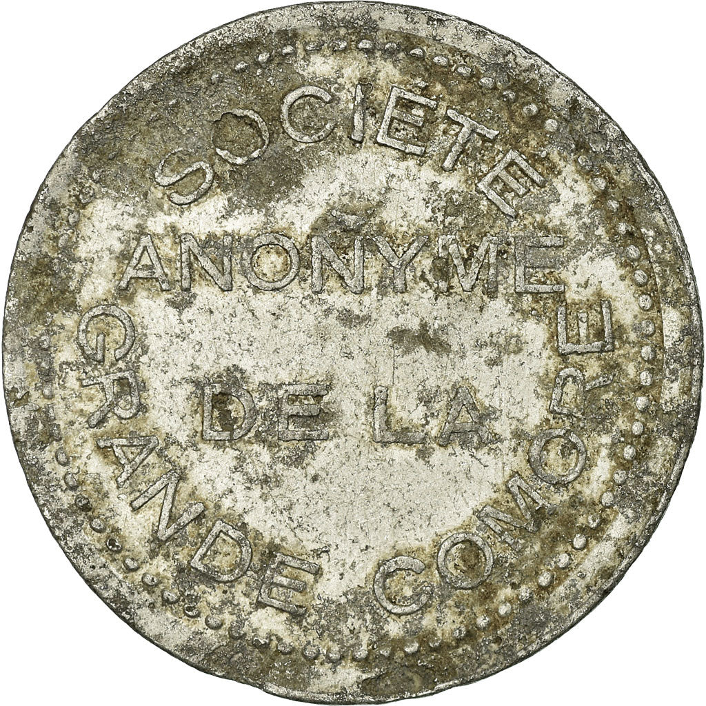 Moneta, Comore, Société Anonyme de la Grande Comore, 25 Centimes, MB