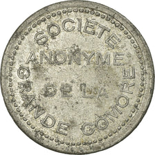 Coin, Comoros, Société Anonyme de la Grande Comore, 25 Centimes, EF(40-45)