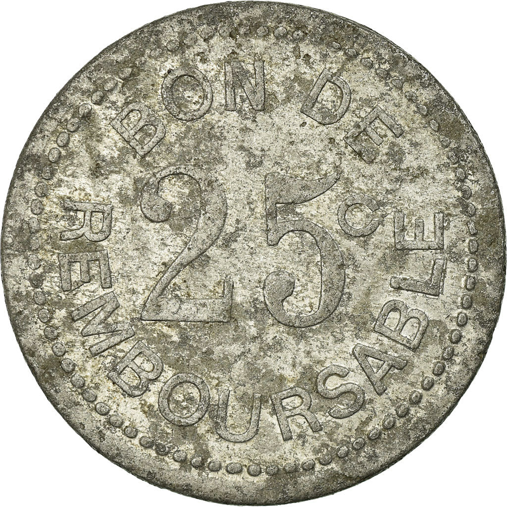 Coin, Comoros, Société Anonyme de la Grande Comore, 25 Centimes, EF(40-45)