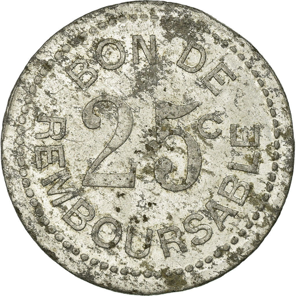 Coin, Comoros, Société Anonyme de la Grande Comore, 25 Centimes, EF(40-45)